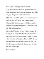 Cắt và ghép file dung lượng lớn với FFSJ pptx