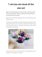 7 cách dọn nhà nhanh để đón năm mới doc