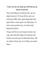 ''''Lách'''' yêu cầu xác minh qua SMS khi tạo tài khoản Gmail mới doc