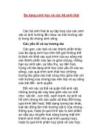 Đa dạng sinh học và các hệ sinh thái pptx