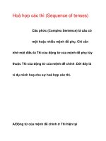 Hoà hợp các thì (Sequence of tenses) pot