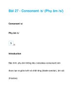 Bài 27 - Consonant /s/ pot