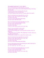 Trắc nghiệm Chuyển hóa VC và NL ( phần 2 ) pps