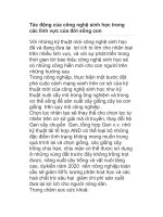 Tác động của công nghệ sinh học trong các lĩnh vực của đời sống pot