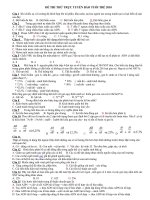 đề thi môn sinh trực tuyến báotuổi trẻ có đáp án