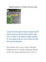 Những bí mật thú vị về Google, Microsoft, Apple ppsx