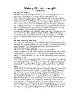 Những thắc mắc nan giải ppt