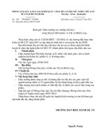 Tập huấn kiểm kê MCLTT 2010 dự án PEDC