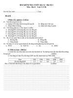 Đề thi HKI địa 10 NC