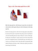 Nguy cơ do viêm màng ngoài tim co thắt ppt