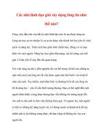 Các nhà lãnh đạo giỏi xây dựng lòng tin như thế nào? potx