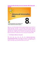 Gỡ tận gốc phần mềm bằng Advanced Uninstaller PRO 8 bản quyền miễn phí doc