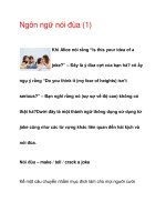 Ngôn ngữ nói đùa (1) pps