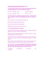 Trắc nghiệm về Quy luật phân li Mendel ( phần 2 ) pptx