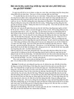 Bài văn tả khu vườn