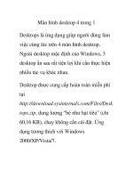 Màn hình desktop 4 trong 1 ppt