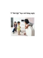 9 “bài tập” học nói hàng ngày ppsx