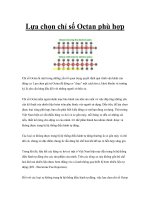 Lựa chọn chỉ số Octan phù hợp docx