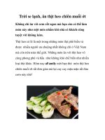 Trời se lạnh, ăn thịt heo chiên muối ớt docx