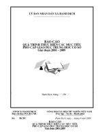 Báo cáo PCTHCS giai đoạn 2001-2010