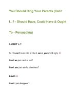 You Should Ring Your Parents docx