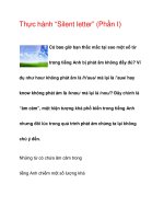 Thực hành “Silent letter” (Phần I) doc