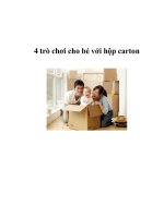 4 trò chơi cho bé với hộp carton pdf