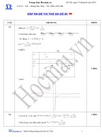 Đáp án đề thi thử hocmai 2010 lần4