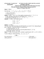 đề thi vào lớp 10 chuyên lam sơn