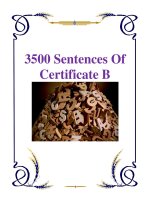 3500 Sentences Of Certificate B pdf