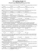 ĐỀ THI THỬ ĐH LÝ 2010 KHỐI A