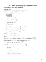ĐÁP ÁN MÔN TOÁN KHỐI A TUYỂN SINH ĐẠI HỌC NĂM 2010