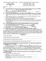 Đề thi vào lớp 10 2008 - 2009 (Bắc Giang)