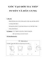 GÓC TẠO BỞI TIA TIẾP TUYẾN VÀ DÂY CUNG ppt