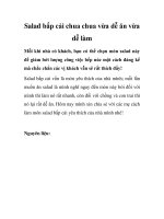 Salad bắp cải chua chua vừa dễ ăn vừa dễ làm pot