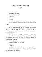 TRUNG QUỐC THỜI PHONG KIẾN (2 tiết) pdf