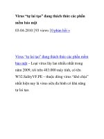 Virus “tự lai tạo” đang thách thức các phần mềm bảo mật pps