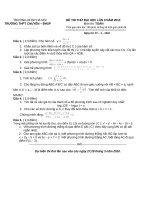 Đề thi thử lần 2- 2010  ĐHSP HN