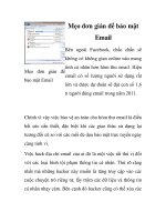 Mẹo đơn giản để bảo mật Email pptx