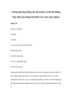 Chứng thực hợp đồng cho thuê nhà ở (ở đô thị) (Đang thực hiện theo đúng tinh thần của Luật công chứng) ppt