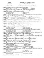 Đề thi thử đại học, cao đẳng môn hóa học có đáp án - Mã đề 018 pptx