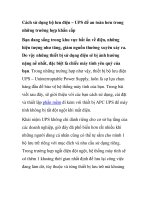 Cách sử dụng bộ lưu điện – UPS để an toàn hơn trong những trường hợp khẩn cấp ppt