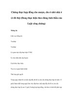 Chứng thực hợp đồng cho mượn, cho ở nhờ nhà ở (ở đô thị) (Đang thực hiện theo đúng tinh thần của Luật công chứng) pdf