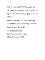 Cách để video trên YouTube tự chơi lại Với 2 add-on của Firefox, bạn có thể bắt pdf