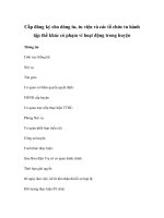 Cấp đăng ký cho dòng tu, tu viện và các tổ chức tu hành tập thể khác có phạm vi hoạt động trong huyện doc