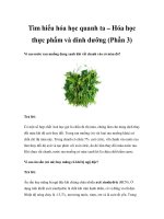 Tìm hiểu hóa học quanh ta – Hóa học thực phẩm và dinh dưỡng (Phần 3) docx