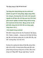 Tận dụng mạng xã hội để kinh doanh pot