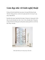 Làm đẹp nhà với kính nghệ thuật Sử dụng vật liệu kính nghệ thuật trong ppt