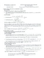 Đề thi  chính thức ĐH Khối A năm 2010- môn Toán