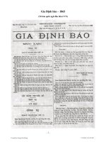 Gia Định báo - Tờ báo đầu tiên ở VN